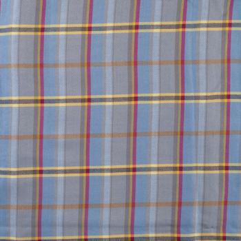 Preview: Viskose Twill Karo Blau